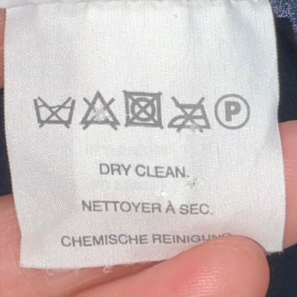 JCrew Navy Blue Wool Blend Preppy Tiered Ruffle Elastic Waist Skirt Size 8 - Picture 10 of 14